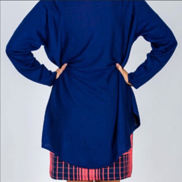 Boutique-Tracy Negoshian Marina Sweater Blue Ink - Picture 2 of 4